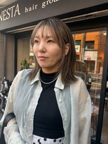 ネスタ ヘアー グラウンド(NESTA hair ground)&nbsp;フェイスフレーミングインナーカラー&ブラウン