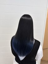 エルベ 千波店(elve)&nbsp;ネイビーブルー×グラデーションカラー◎