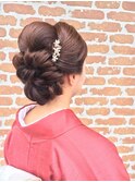 成人式ヘアセット♪