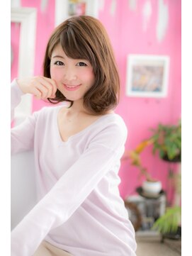 ミック ヘアアンドビューティー 大山店(miq  Hair&Beauty) ガーリーな♪モテカールミディ