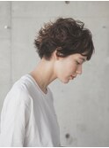 クセ毛風ニュアンスショート