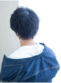 ２０代３０代モテ髪黒髪メンズマッシュウルフスタイル