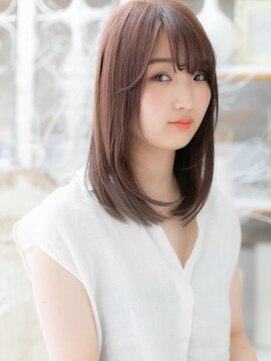 カバーヘア 上尾西口店(COVER HAIR) *mod's上尾*ピンクベージュで小顔やわらか女子力UPセミディa