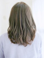 ヘアメイク ナル(hair make nalu)&nbsp;透け感カラーのアレンジカールスタイル