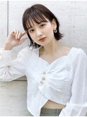 ショートボブ髪型20代30代40代アッシュ愛されボブ