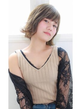 ラフィス ヘアー グランド 金山店(La fith hair grand) 【La fith】 オリーブベージュカラー×ボブスタイル