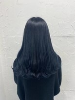 プライズ 表参道原宿店(prize)&nbsp;ブルーブラックネイビーカラー寒色系カラーイルミナカラー