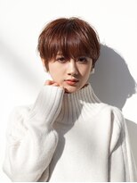 耳掛けマニッシュショート／大人ショート／表参道／30代40代50代