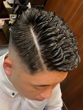 ヒロギンザ 青山店(HIRO GINZA) 濡れパンスキンフェード