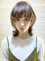 ファチュール(fAture.)&nbsp;マッシュウルフヘア　顔周りが可愛い　モードヘア　20代30代40代