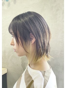 エッジ ヘア メイク(edge hair +make) ショートウルフ/ショートヘア/インナーカラー