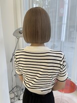 ハイブ 金沢(Hive)&nbsp;10代20代ハイトーンミルクティーベージュミニボブショートボブ