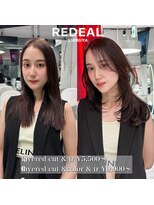 レディアル 渋谷(REDEAL)&nbsp;ワンホンヘア/韓国ヘア/前髪[レイヤーカット/渋谷]