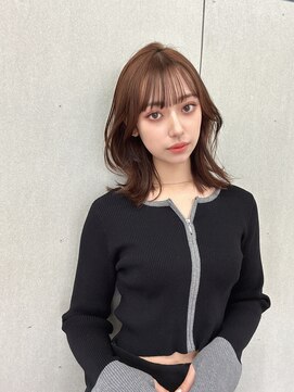 ジーナ 名駅(XENA.) 《xena/中島》大人のカシスベージュ×ミディアム小顔レイヤー