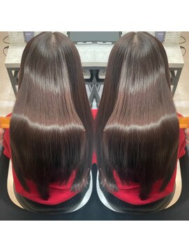 プレシャスバイプロデュース(precious by Produce) ブリーチなし髪質改善ピンクベージュ【町田/髪質改善/wカラー】