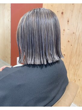 ディードットログ 大和西大寺店(D.Log) ハイライト ミニボブ 外ハネ 奈良 西大寺