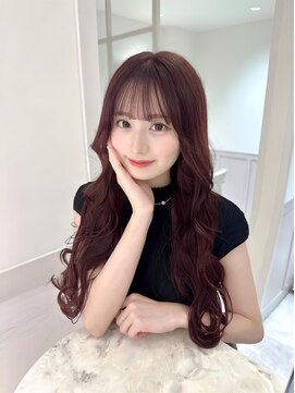 ランド 原宿表参道(LAND) ☆前髪カットがかわいいブリーチなしピンクカラー