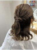 【お呼ばれヘア】ハーフアップヘアアレンジ