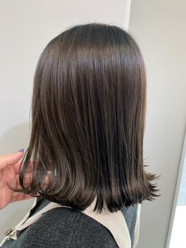 グラム 岡崎北店(gram) 外はねボブ グレージュ