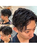 銀座マツナガ 浅草店&nbsp;ビジネス73分けツーブロックソフトツイストスパイラル