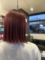 グランヘアー 南店(GRAN HAIR) 切りっぱなしボブ♪マゼンタカラー
