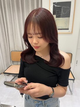 ジーナ 北千住(Zina) 髪質改善※チェリーレッド※韓国ヘア【Zina北千住】