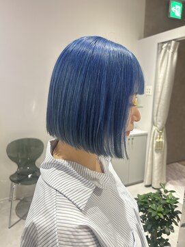 プライズ 成増店(prize) ペールブルーハイトーンダブルカラー成増ボブ