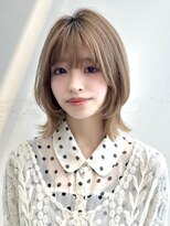 バイオレットジェム(Violet`jem)&nbsp;くびれボブレイヤーシースルーバングミルキーベージュ KA-73