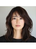 ★30代40代50代ボブ小顔ワンレンこなれミディ