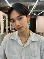 ポーチバイハニー オモテサンドウ(PORCH by HONEY omotesando)&nbsp;センターパートマッシュ/黒髪/ブルーブラック/曲がる縮毛矯正2