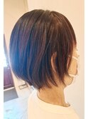 髪質改善ストレート×ショートボブ