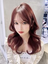 アルバム 池袋(ALBUM)&nbsp;ロング暗めカラー韓国ヘア顔周りレイヤー_F40792