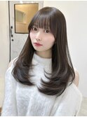レイヤーカット/顔周り/前髪薄め/表参道美容室