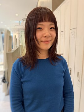 アトロ(Atoro) レイヤーカット/顔まわりレイヤー/梅田カット/ピンクカラー