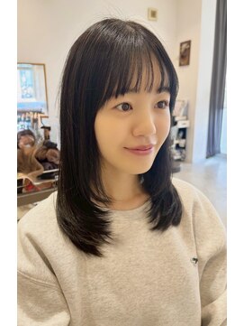 ビレア 尾張旭店(BELEA) レイヤーカット/内巻きワンカール/暗髪