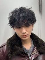 メンズサロン ガウディ 三宮店(men's salon Gaudi) 無造作シャドウパーマ×メンズ刈り上げツーブロックマッシュ