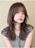 ワンホンレイヤー/ミルクティーブロンド/ダークブルー/吉祥寺