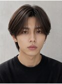 韓国マッシュセンターパートダウンパーマニュアンスパーマウルフ