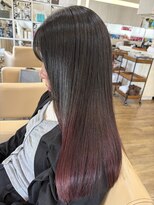 ジッピー ヘアーコレクション&nbsp;メテオ髪質改善カラー　レッドラベンダーグラデーションカラー