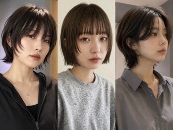 ノラ ギンザ(NORA GINZA)の写真/レイヤーボブやウルフボブで軽やかに！顎ラインボブも似合わせで理想のシルエットへ◎銀座/新橋/日本橋