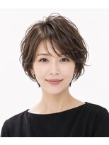 ツミカヘアーサロン(TSUMICA hair salon)&nbsp;30代40代50代小顔ひし形ショート