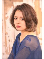 スリジェ7(CERISIER7) 無造作パーマで計算づくのヌーディーボブヘアー