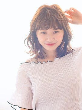 ヘアーサロン ラフリジー(Loufreasy) 伸ばしかけにおすすめ♪くせ毛風無造作カールのふわミディ