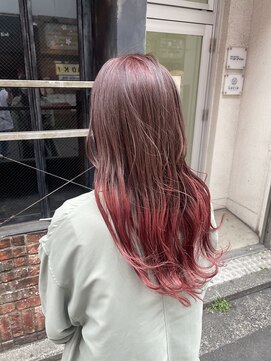 ルチア(Lucia) グラデーション/ピンクベージュ/チェリーピンク/30代40代50代