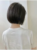 【航治郎】美人ボブ/グレージュカラー/ボブウルフ