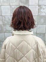 トゥコ(tuco)&nbsp;オレンジボブ　パーマ　スパイラルパーマ　くるくる