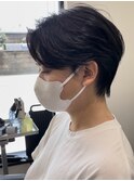 シースルーセンターパート/毛流れセンターパート