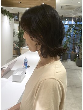 ステアケース 武蔵小杉店(stair:case) 大人ショートボブ/ひし形デジタルパーマ/白髪ぼかし30代40代50代