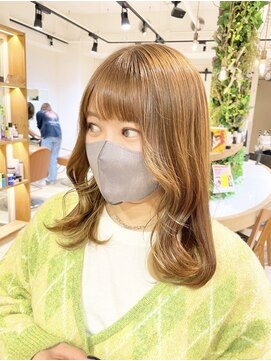 アルクバイネオリーブ 荻窪店(arc by neolive) ブリーチなしで明るめに♪オリーブベージュ