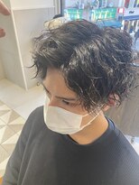 リボーン ビューティー リゾート 松戸店(re-born Beauty Resort) アッシュブラックカルマパーマウルフベリーショート